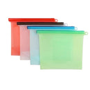 Reusable Silicone Food Storage Bags 4 PCS, Freezer Bags Food Bags Leakproof BPA Free for Vegetable, Fruit, Sandwich, Snack, Liquid, Travel