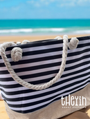 Beach Bag for Women, Large Summer Beach Tote Bag with Zipper and Rope Handle, Canvas Shoulder Handbags Travel Tote for Beach Travel Holiday Shopping Gym Bag