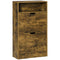 Shoe Cabinet with Flip Doors Shoe Cupboard with Flip Doors Rustic Brown, Storage Rack with Open Compartment