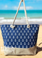 Beach Bag for Women, Large Summer Beach Tote Bag with Zipper and Rope Handle, Canvas Shoulder Handbags Travel Tote for Beach Travel Holiday Shopping Gym Bag