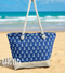 Beach Bag for Women, Large Summer Beach Tote Bag with Zipper and Rope Handle, Canvas Shoulder Handbags Travel Tote for Beach Travel Holiday Shopping Gym Bag