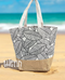 Beach Bag for Women, Large Summer Beach Tote Bag with Zipper and Rope Handle, Canvas Shoulder Handbags Travel Tote for Beach Travel Holiday Shopping Gym Bag