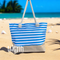 Beach Bag for Women, Large Summer Beach Tote Bag with Zipper and Rope Handle, Canvas Shoulder Handbags Travel Tote for Beach Travel Holiday Shopping Gym Bag