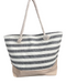 Beach Bag for Women, Large Summer Beach Tote Bag with Zipper and Rope Handle, Canvas Shoulder Handbags Travel Tote for Beach Travel Holiday Shopping Gym Bag