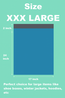XXX Large  Light Blue Self-Seal Mailing Bags (Pack of 50)