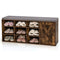 3-Tier Entryway Shoe Storage Bench with Padded Cushion