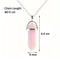 Natural Quartz Chakra Crystal Healing Point Cut Gemstone Pendant Reiki Necklace