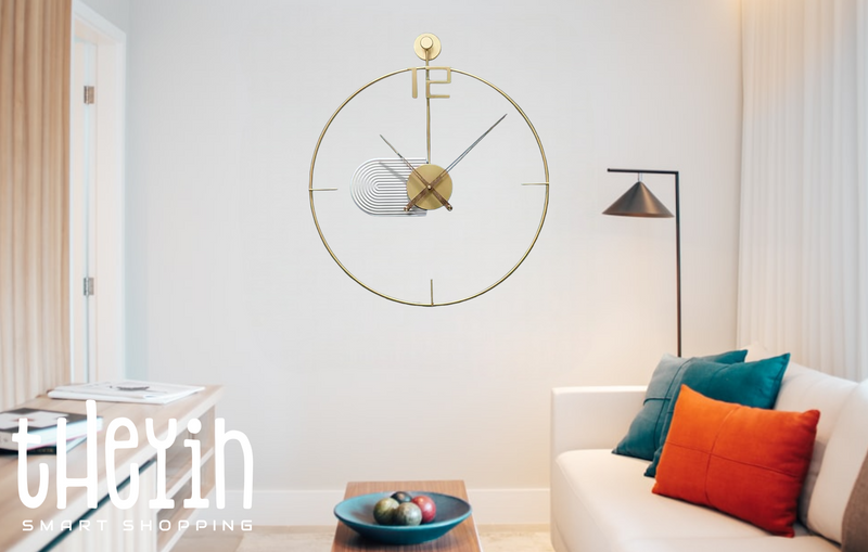 60cm SUPER SILENT Minimalist Modern To Classic Wall Clock, Quiet Non-Ticking Quartz Movement for Living Room, Office, Kitchen, Bedroom