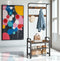 Vintage Industrial Coat Rack with Shoe Storage Bench – Entryway Organizer with Hooks &amp; Shelf – Hall Tree for Hallway, Mudroom, Bedroom, Hallway Organizer