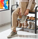 Vintage Industrial Coat Rack with Shoe Storage Bench – Entryway Organizer with Hooks &amp; Shelf – Hall Tree for Hallway, Mudroom, Bedroom, Hallway Organizer