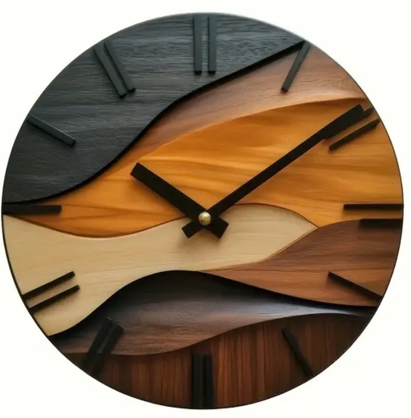 🕰️ Nordic Style Artistic Modern Glass Wall Clock – 30cm (12 Inch)