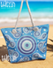 Beach Bag for Women, Large Summer Beach Tote Bag with Zipper and Rope Handle, Canvas Shoulder Handbags Travel Tote for Beach Travel Holiday Shopping Gym Bag