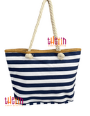 Beach Bag for Women, Large Summer Beach Tote Bag with Zipper and Rope Handle, Canvas Shoulder Handbags Travel Tote for Beach Travel Holiday Shopping Gym Bag