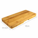 Bamboo Cheese Board Serving Platter With Knife Set