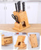 Bamboo Knife Block Stand Holder Scissor Slot Knives Storage Shelf Rack