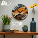 🕰️ Nordic Style Artistic Modern Glass Wall Clock – 30cm (12 Inch)