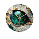 Enchanted Fantasy Wooden Wall Clock – 12” / 30 cm – Silent &amp; Artistic Design