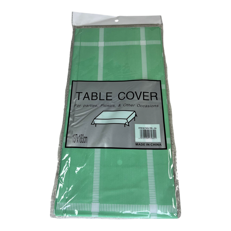 Large Plastic Rectangle Table Cover Cloth Wipe Clean Party Table Cover Tableware