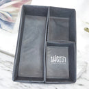 4-Piece Foldable Drawer Organiser Storage Boxes – Tidy Divider for Wardrobe