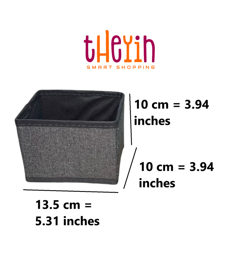 4-Piece Foldable Drawer Organiser Storage Boxes – Tidy Divider for Wardrobe