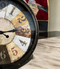48 cm Vintage Wall Clock Large with Numerals: Classic Antique Quartz Silent Non-Ticking Wall Clock for Home Décor
