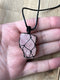 Raw Crystal Necklace Natural Stone Necklace Crystal Necklace Chunky Crystal