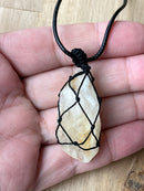 Raw Crystal Necklace Natural Stone Necklace Crystal Necklace Chunky Crystal