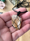 Raw Crystal Necklace Natural Stone Necklace Crystal Necklace Chunky Crystal