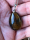 Gemstone Pendant Necklace Natural Healing Crystal Chakras Stone, Tears Pendant