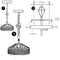 30cm Vintage Industrial Loft Hemp Rope Iron Pendant Ceiling Light