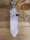 Natural Quartz Chakra Crystal Healing Point Cut Gemstone Pendant Reiki Necklace