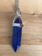 Natural Quartz Chakra Crystal Healing Point Cut Gemstone Pendant Reiki Necklace