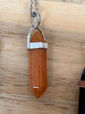 Natural Quartz Chakra Crystal Healing Point Cut Gemstone Pendant Reiki Necklace