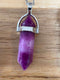 Natural Quartz Chakra Crystal Healing Point Cut Gemstone Pendant Reiki Necklace