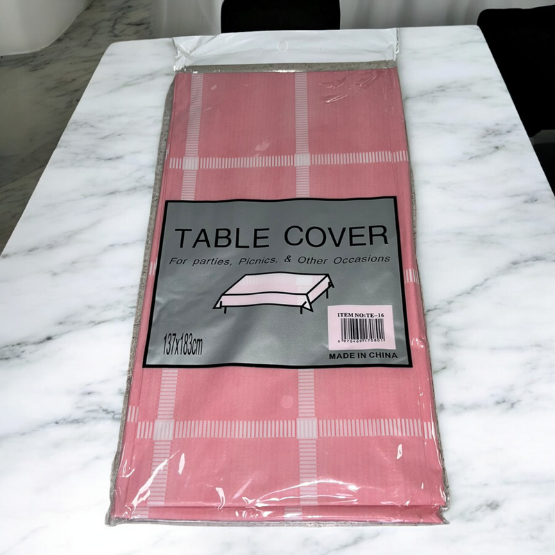 Large Plastic Rectangle Table Cover Cloth Wipe Clean Party Table Cover Tableware