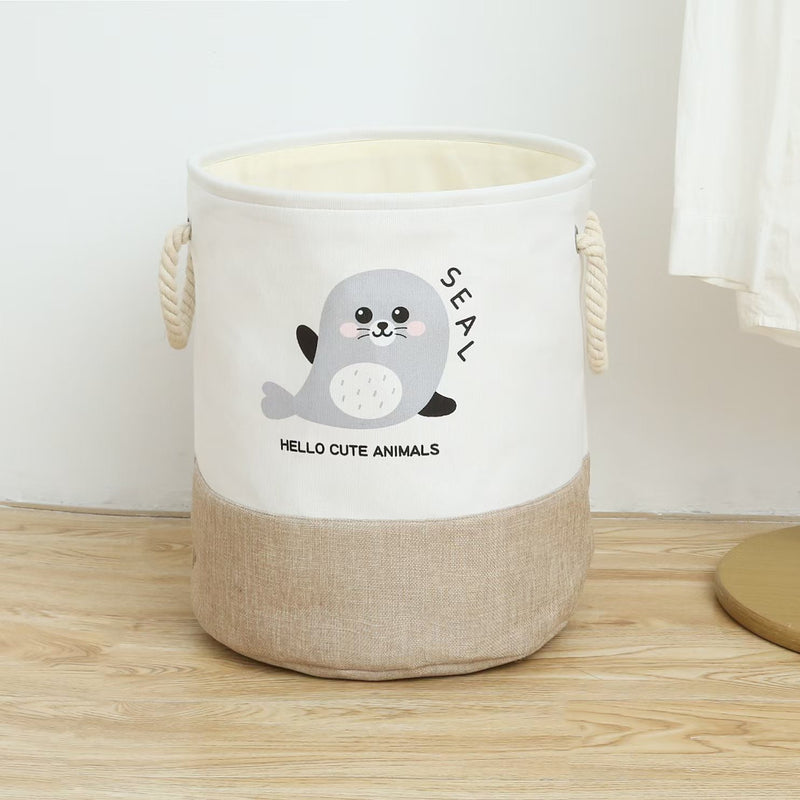 Kids Storage Basket Large Foldable Laundry Basket Hamper Storage Box for Storage Clothes Toys in Children's Room