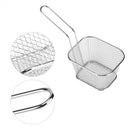 [UK Seller] 8 Pcs Mini Chip Baskets Kitchen Fryer Serving Tray Food Presentation Basket Tool