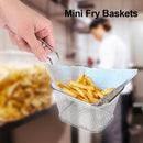 [UK Seller] 8 Pcs Mini Chip Baskets Kitchen Fryer Serving Tray Food Presentation Basket Tool