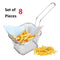 [UK Seller] 8 Pcs Mini Chip Baskets Kitchen Fryer Serving Tray Food Presentation Basket Tool