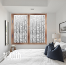 2m Bamboo Frosted Privacy Window Film, Bubble Free, Stained Cling Static Glass Covering for Home & Office