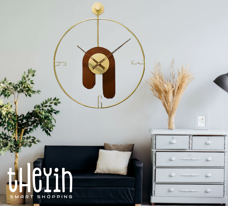 60cm SUPER SILENT Minimalist Modern To Classic Wall Clock, Quiet Non-Ticking Quartz Movement for Living Room, Office, Kitchen, Bedroom