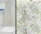 2m Floral Frosted Privacy Window Film, Bubble Free, Stained Cling Static Glass Covering for Home & Office