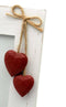 Rustic Driftwood Wooden Picture Frame: 4x6 Inch, White Wood Finish with Charming Red Hearts