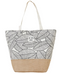 Leaves Jute Tote Shoulder Bag for Women