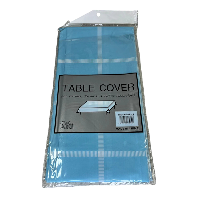 Large Plastic Rectangle Table Cover Cloth Wipe Clean Party Table Cover Tableware