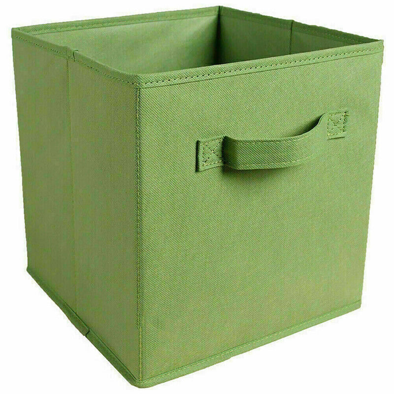 4x Clothes Organizer Foldable Storage Collapsible Folding Box Fabric Cube for Living room, Bedroom, Store room, Playroom, Kids Room