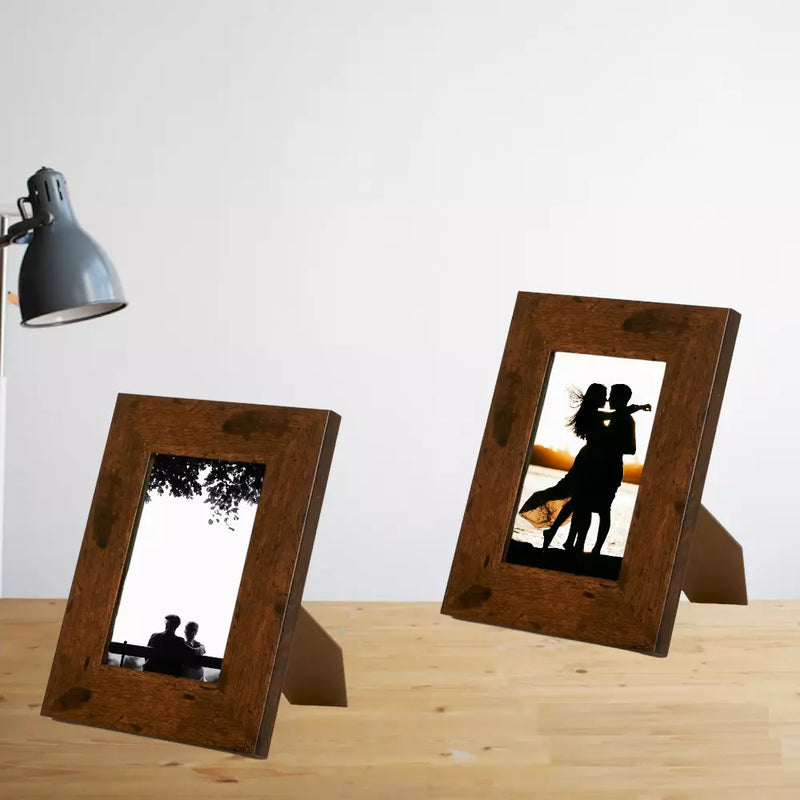 8 x 6 inch Charming Wooden Photo Frame Made of High Quality MDF, Rustic Elegance