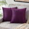 2pc Premium Velvet Cushion Covers for Sofa Bedroom Livingroom 18x18 Inch 45x45cm