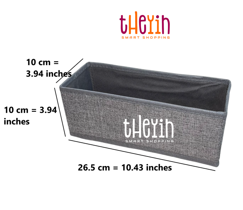 4-Piece Foldable Drawer Organiser Storage Boxes – Tidy Divider for Wardrobe
