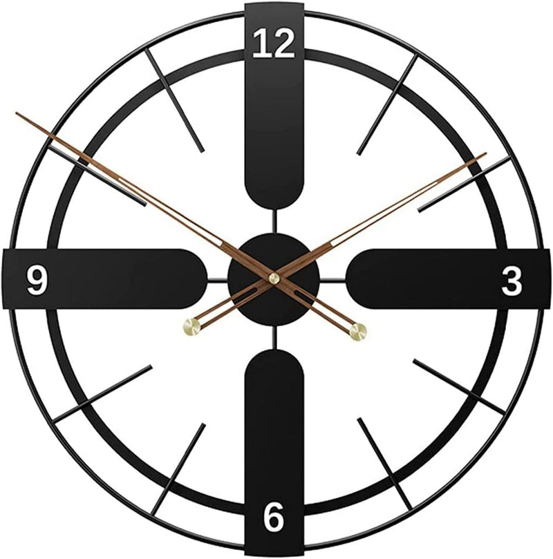 60cm SUPER SILENT Modern To Classic Wall Clock, Quiet Non-Ticking Quartz Movement for Living Room, Office, Kitchen, Bedroom